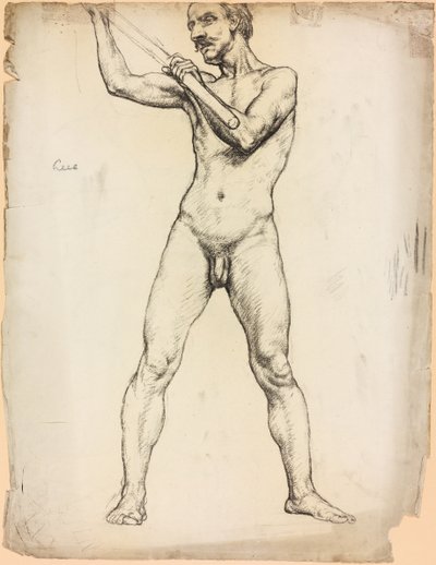 Estudio de una figura masculina de Derwent Lees