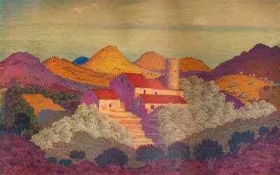 Atardecer cerca de Colliure, siglo XX de Derwent Lees