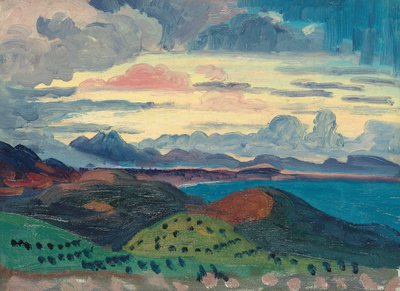 Atardecer sobre la costa dálmata de Derwent Lees