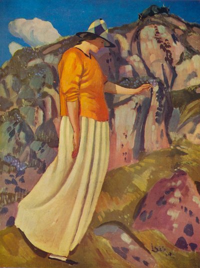 La falda amarilla, 1914 de Derwent Lees