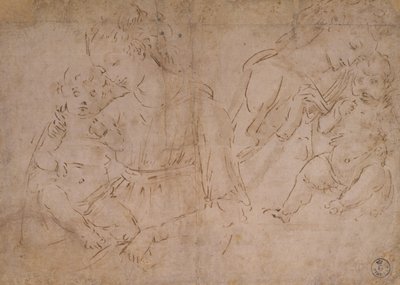 Dos estudios de la Virgen y el Niño de Desiderio da Settignano