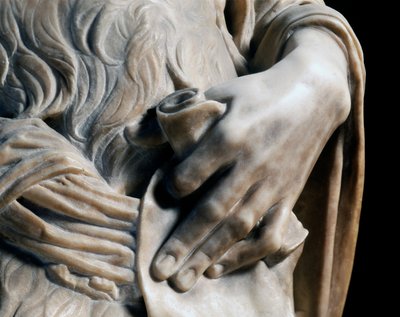 San Juan Bautista joven, (detalle) de Desiderio da Settignano
