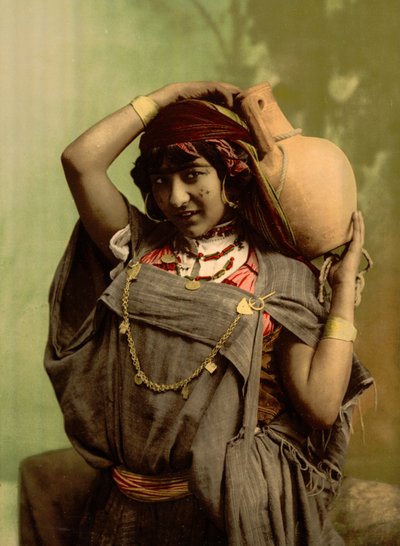 Una Mujer Beduina, Túnez, Túnez de Detroit Photographic Co.