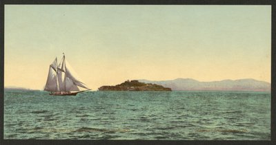 Alcatraz y el Golden Gate, San Francisco de Detroit Photographic Co.
