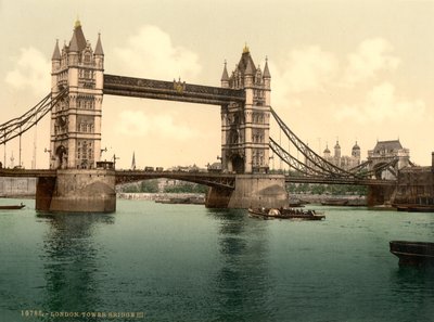 Puente de la Torre, Londres de Detroit Photographic Co.