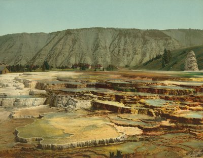 Terraza de Hymen, Parque Nacional de Yellowstone, c.1902 de Detroit Photographic Co.