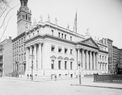Edificio del Tribunal de Apelaciones, Nueva York, c.1903 (foto en blanco y negro) de Detroit Publishing Co.
