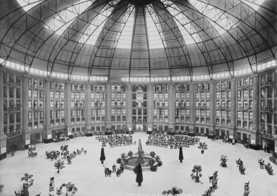 Atrio del Nuevo Hotel West Baden Springs, West Baden Springs, Indiana, c.1900-15 de Detroit Publishing Co.