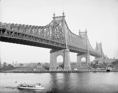 Puente de la Isla Blackwell, Ciudad de Nueva York, EE.UU., c.1910 de Detroit Publishing Co.