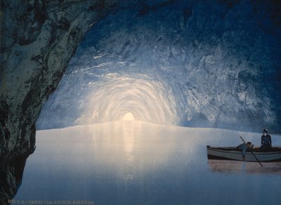 Gruta azul, Isla de Capri, 1890-1900 de Detroit Publishing Co.