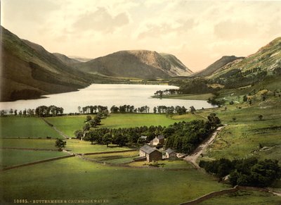 Buttermere y Crummock Water, Distrito de los Lagos, Inglaterra, c.1900 de Detroit Publishing Co.