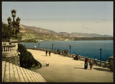 Terraza del Casino, Monte Carlo, Riviera, Mónaco de Detroit Publishing Co.