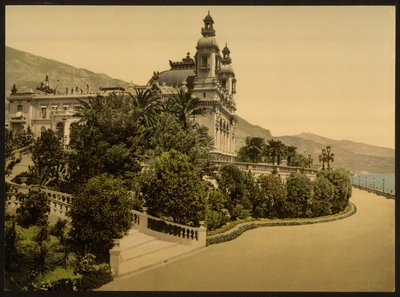 Entrada del Casino, Monte Carlo, Riviera, Mónaco de Detroit Publishing Co.