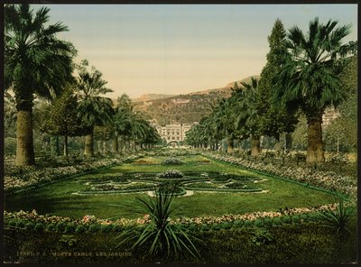 Entrada del Casino, los Jardines, Monte Carlo, Riviera, Mónaco de Detroit Publishing Co.