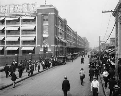 Turno de las cuatro en punto, Ford Motor Company, Detroit de Detroit Publishing Co.