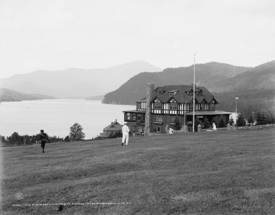 Lago Placid y Montaña Whiteface desde Stevens House, Adirondack Mountains, N.Y., c.1909 de Detroit Publishing Co.