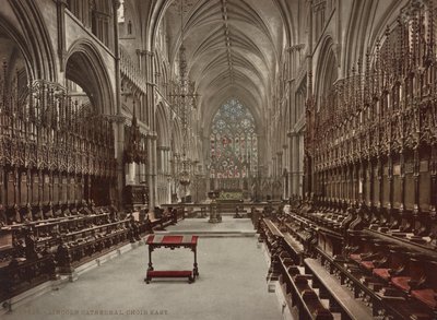 Coro de la Catedral de Lincoln, c.1900 de Detroit Publishing Co.