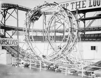 Loop the Loop, Coney Island, Nueva York, c.1903 de Detroit Publishing Co.