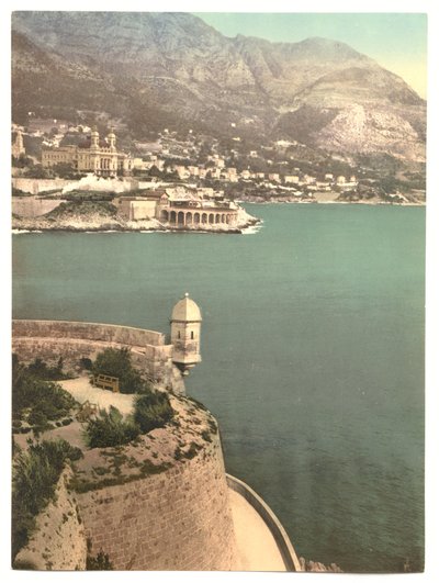 Monte Carlo desde Fort Antoine, Riviera, Mónaco de Detroit Publishing Co.
