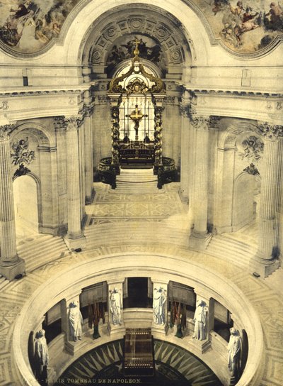 Tumba de Napoleón, Les Invalides, París, Francia, c.1900 de Detroit Publishing Co.