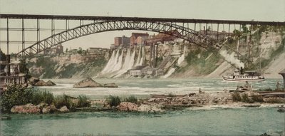 Niagara, molinos y puente Grand Trunk, c.1900 de Detroit Publishing Co.