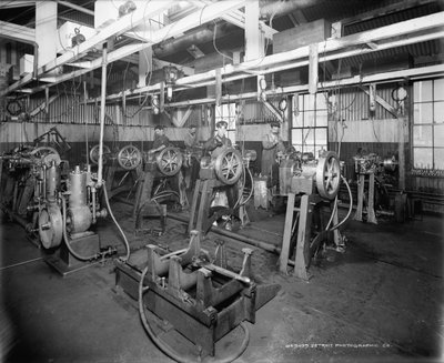 La sala de pruebas, Leland & Faulconer Manufacturing Company, Detroit de Detroit Publishing Co.