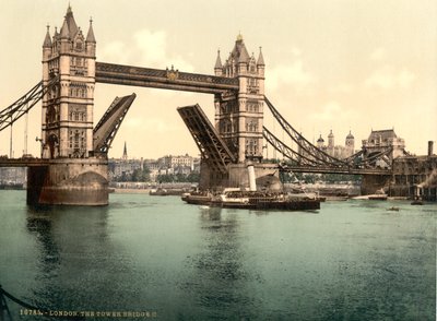 Puente de la Torre, Londres de Detroit Publishing Co.