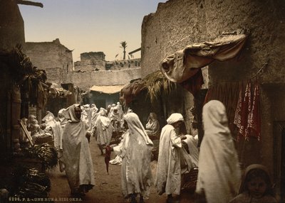 Calle argelina en Sidi Okba, c.1899 de Detroit Publishing Co.