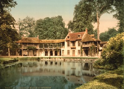 Parque Petit Trianon, Maison du Seigneur, Versalles, c.1890-1900 de Detroit Publishing Co.