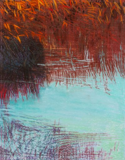 Red Willow 2b, 2021 (pastel sobre papel) de Diana Jahns