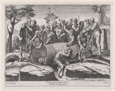 Speculum Romanae Magnificentiae: Marcus Atilius Regulus en un barril de Diana Mantuana