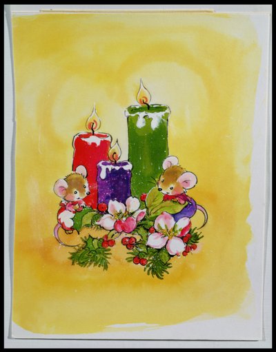 Ratones con velas de Diane Matthes