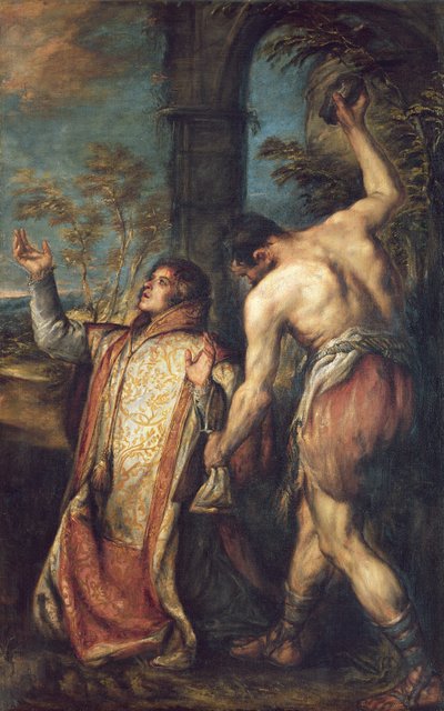 El martirio de San Esteban de Diego Polo