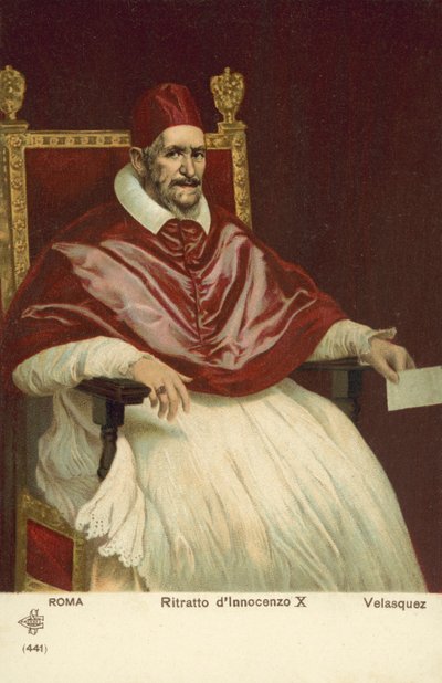 Retrato del Papa Inocencio X de Diego Rodriguez de Silva y (after) Velazquez