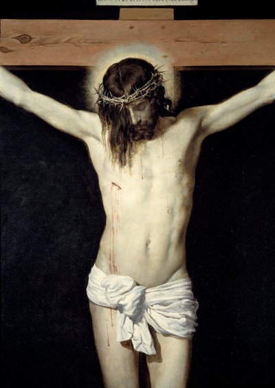 Cristo crucificado (detalle) de Diego Velázquez