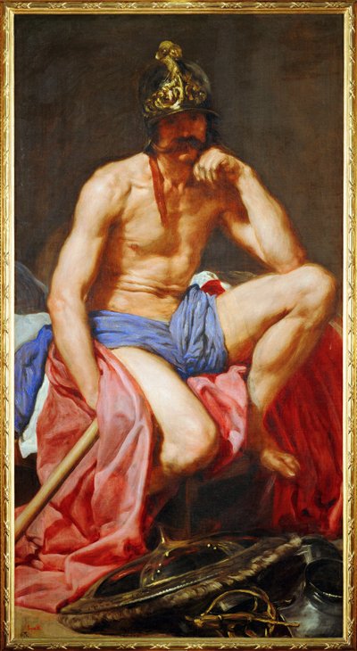 Dios Marte (pintura sobre lienzo) de Diego Rodriguez de Silva y Velazquez