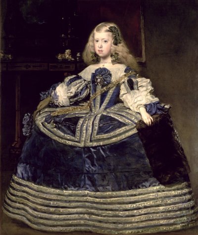 Infanta Margarita Teresa con un vestido azul de Diego Velázquez