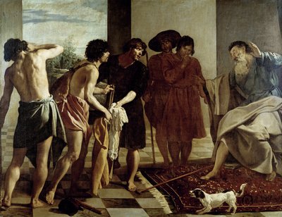 Jacob recibe la túnica de Giuseppe de Diego Rodriguez de Silva y Velazquez