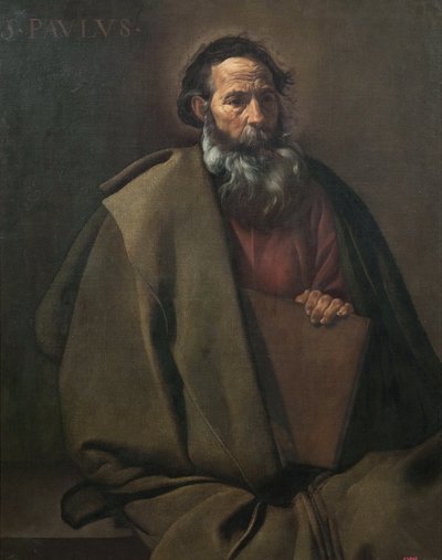 ""El apotre saint Paul"" Peinture de Diego Velázquez (Velazquez) (1599-1660) 1619 Barcelone Museo Nacional de Arte de Cataluña de Diego Velázquez