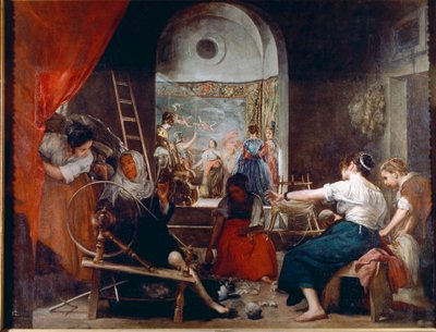 Las Hilanderas o la fábula de Aracne de Diego Velázquez