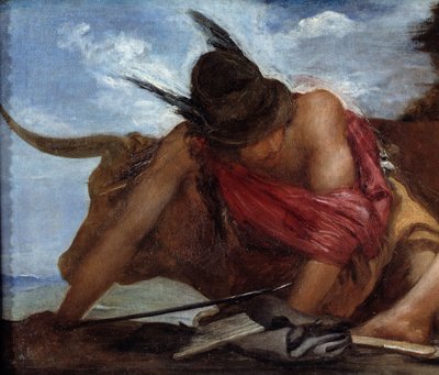 Mercurio y Argos de Mercurio (detalle) de Diego Velázquez