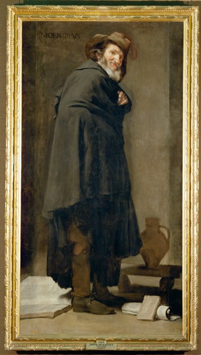 Moenipo, sátiro y filósofo griego del siglo III a.C. (pintura sobre lienzo) de Diego Rodriguez de Silva y Velazquez