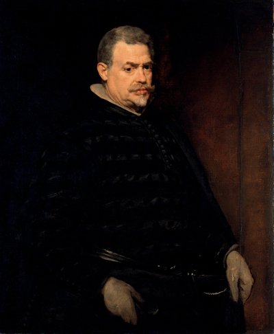 ""Portrait de Don Juan Mateos (mort 1643)"" Peinture de Diego Velasquez (Velazquez) (1599-1660) 1631 Dresde, state art collections de Diego Velázquez