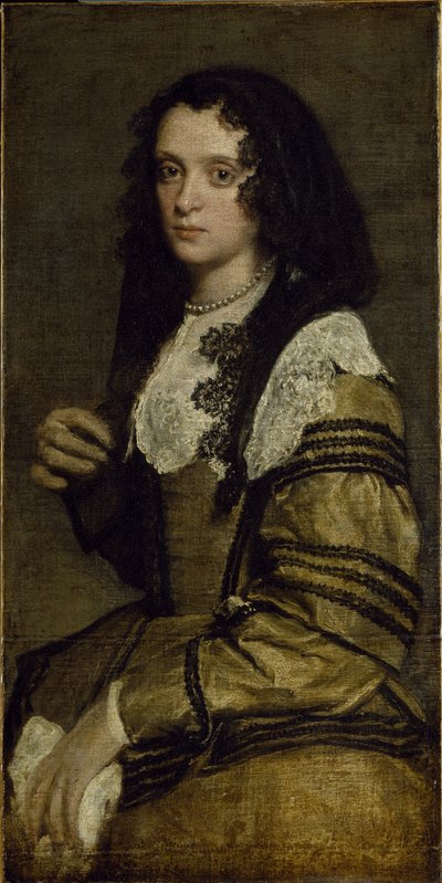 Retrato de una joven dama de Diego Velázquez