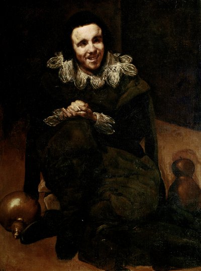 Retrato del Bufón Calabacillas, c.1639 (óleo sobre lienzo) de Diego Rodriguez de Silva y Velazquez