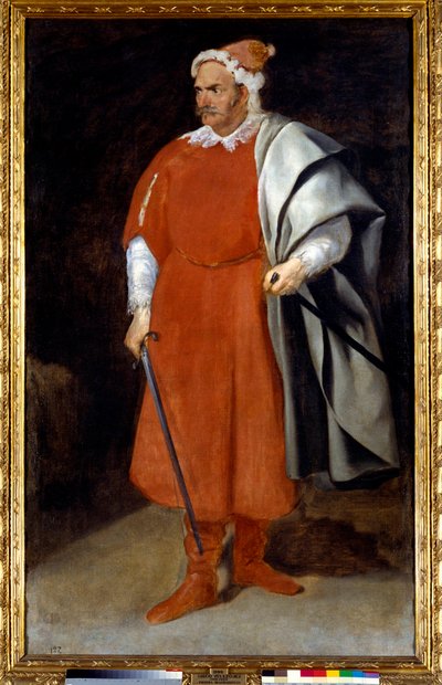 Retrato del bufón Cristóbal de Castañeda vestido de turco (Barbarroja o Barba Roja) de Diego Velázquez