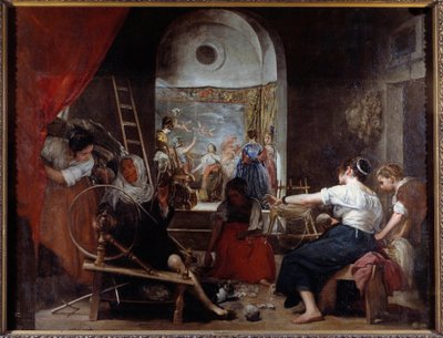 Las hilanderas o la fábula de Aracne de Diego Velázquez