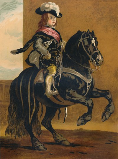 Un alumno de La Haute Ecole - Don Balthazar, Infante de España, c1640, c1879 de Diego Velázquez