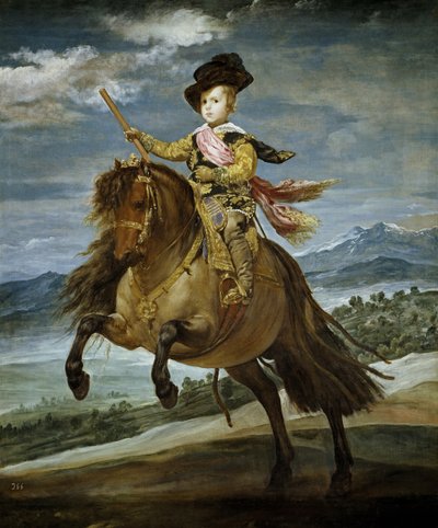 Retrato ecuestre del príncipe Baltasar Carlos, c. 1635 de Diego Velázquez