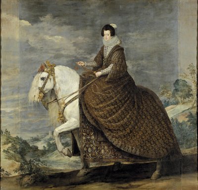 La reina Isabel de Borbón a caballo de Diego Velázquez